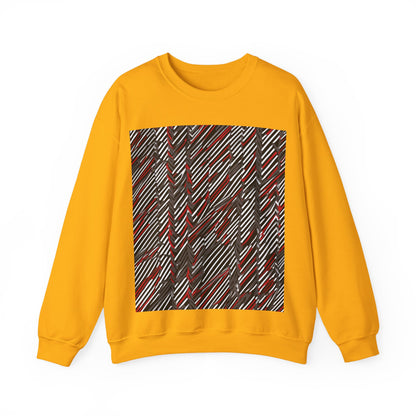 boostlete-field-day-pattern-diagonal-paper-0287 — Unisex Heavy Blend Crewneck Sweatshirt (Gildan)
