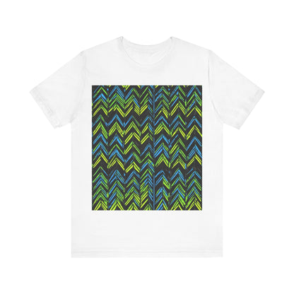 boostlete-mile-by-mile-pattern-chevron-monoline-0051 — Unisex Jersey Short Sleeve (B+C 3001)