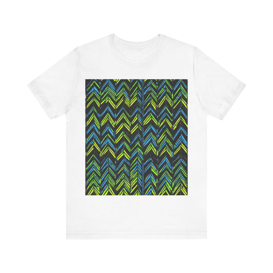 boostlete-mile-by-mile-pattern-chevron-monoline-0051 — Unisex Jersey Short Sleeve (B+C 3001)