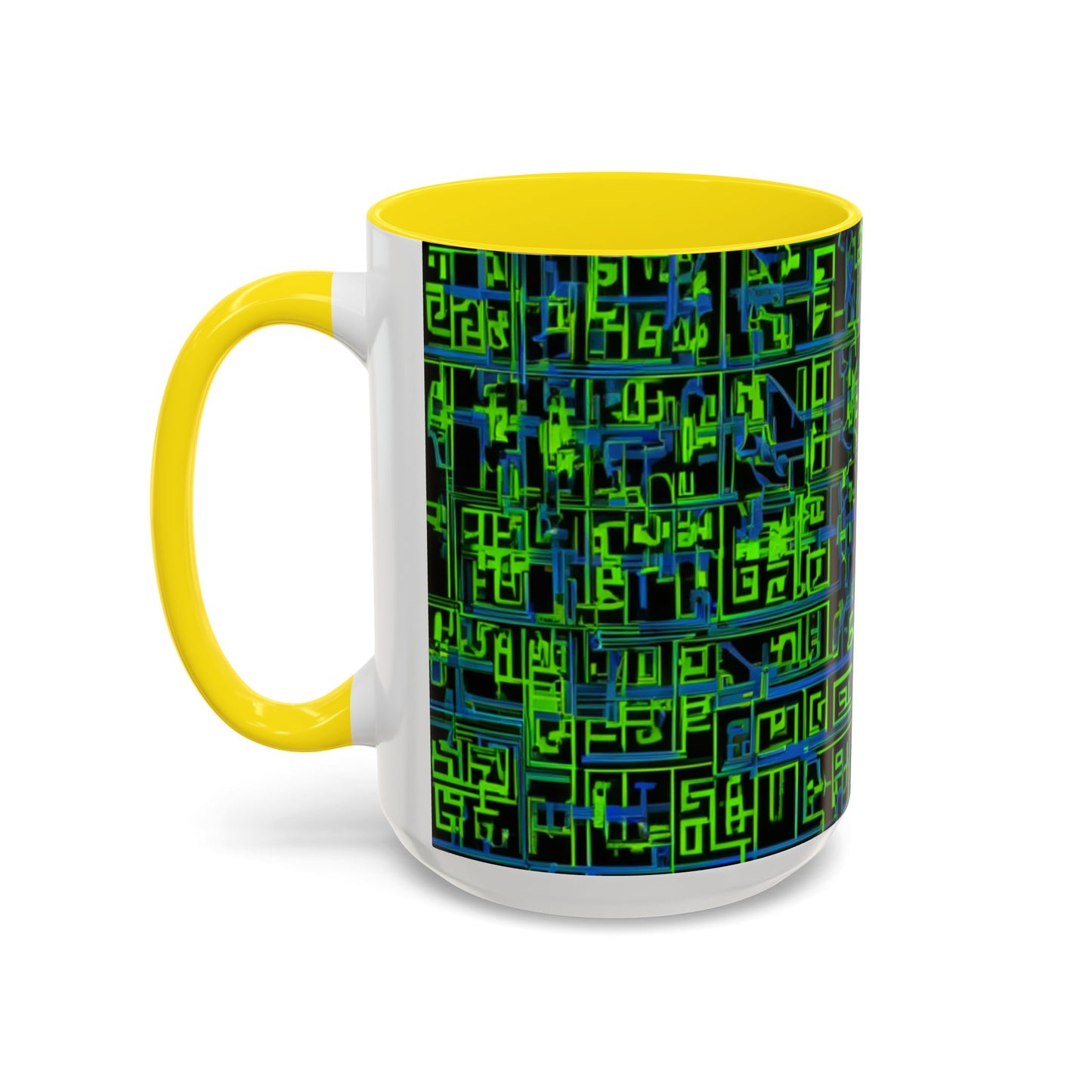 boostlete-mile-by-mile-pattern-plate-number-blueprint-0147 — Accent Mug 11oz/15oz