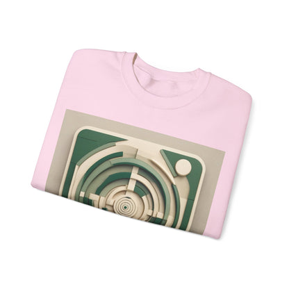 boostlete-mile-by-mile-icon-target-3d-modern-0306 — Unisex Heavy Blend Crewneck (G18000)
