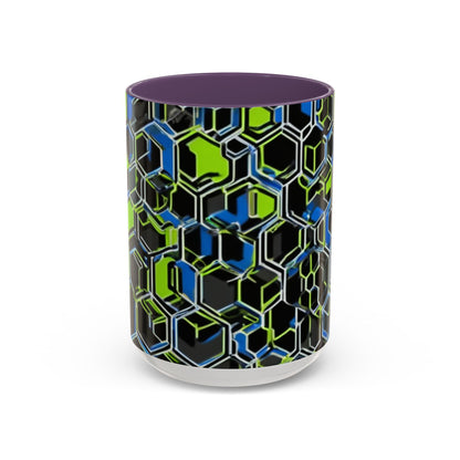 boostlete-recovery-progress-pattern-hex-blueprint-0007 — Accent Mug 11oz/15oz