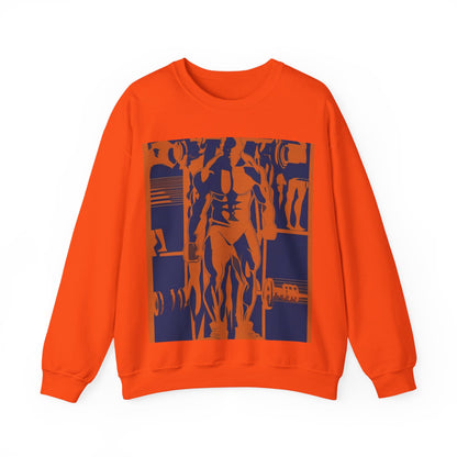 boostlete-rise-grind-scene-deadlift-3d-paper-0812 — Unisex Heavy Blend Crewneck (G18000)