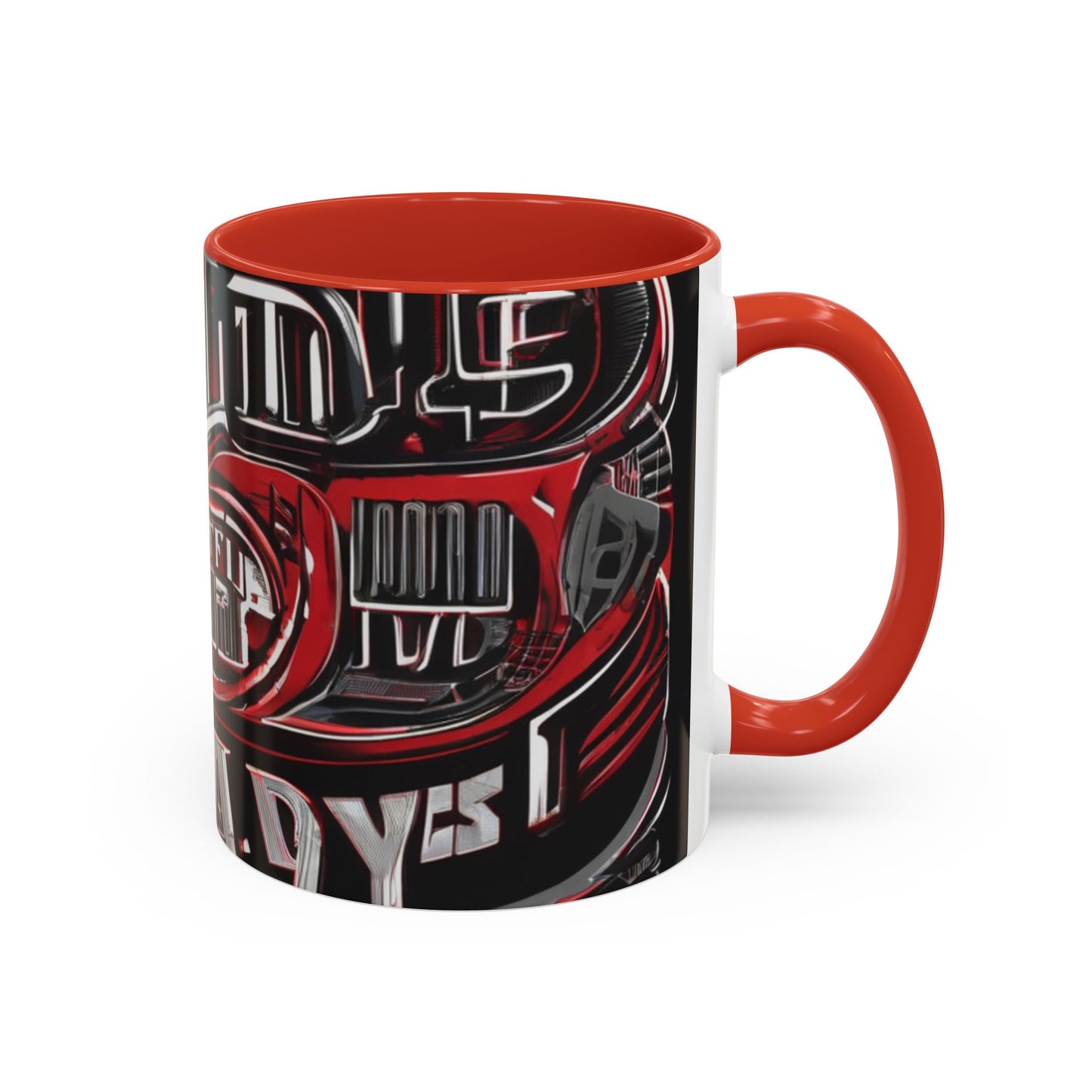 boostlete-boost-mode-type-win-the-day-outline-over-solid-monoline-0477 — Accent Mug 11/15oz