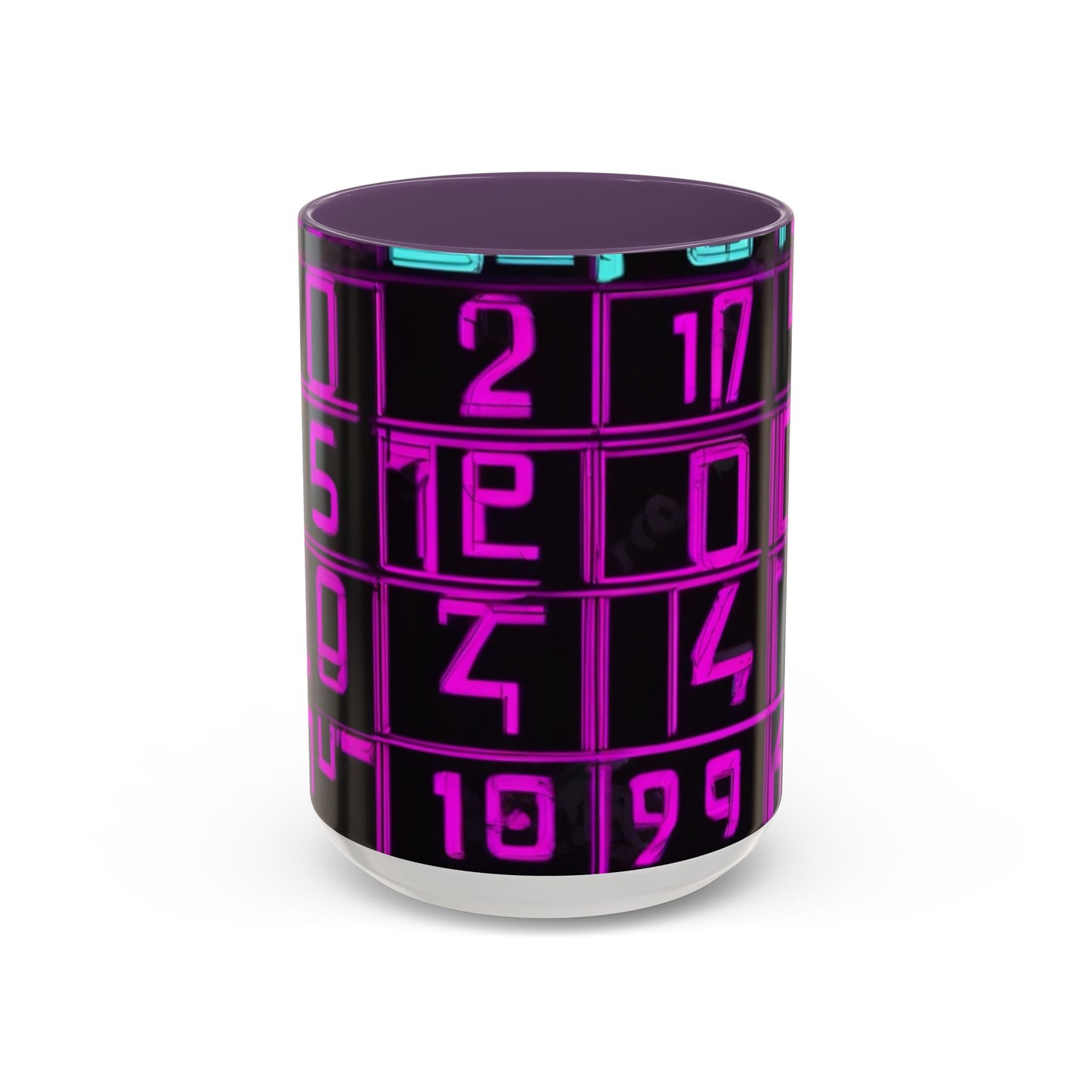 boostlete-iron-intent-pattern-plate-number-retro-0227 — Accent Mug 11oz/15oz