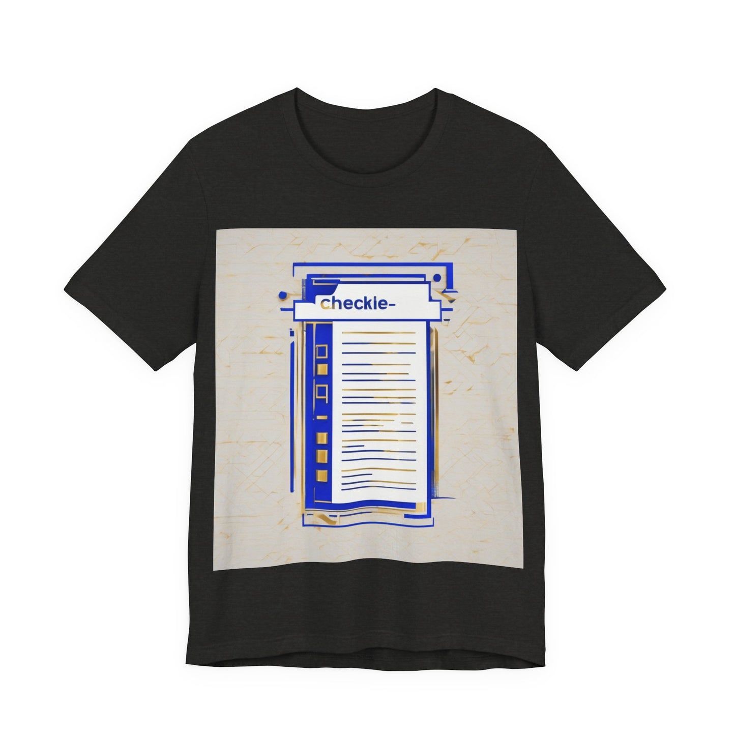 boostlete-am-crew-icon-checklist-glitch-badge-0018 — Unisex Jersey Short Sleeve (B+C 3001)