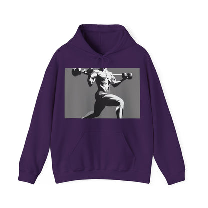 boostlete-pr-season-scene-lunge-speed-isometric-0316 — Unisex Heavy Blend Hoodie (G18500)