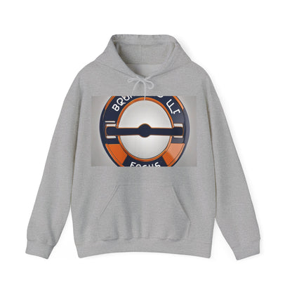 boostlete-quiet-power-icon-barbell-3d-athletic-0038 — Unisex Heavy Blend Hooded Sweatshirt (Gildan)