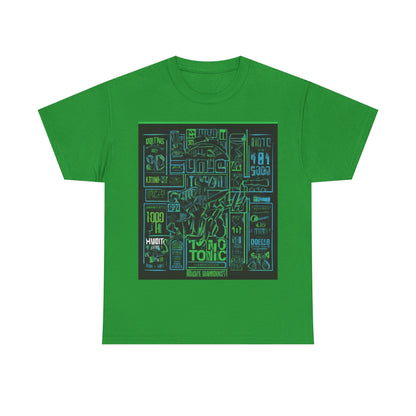 boostlete-field-day-type-gym-tonic-h2o-outline-over-solid-geometric-0249 — Unisex Heavy Cotton Tee (Gildan 5000)