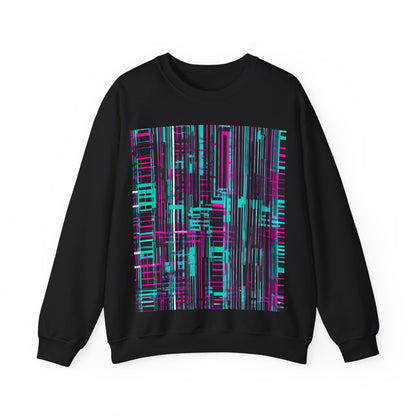 boostlete-field-day-pattern-barcode-retro-0275 — Unisex Heavy Blend Crewneck Sweatshirt (Gildan)