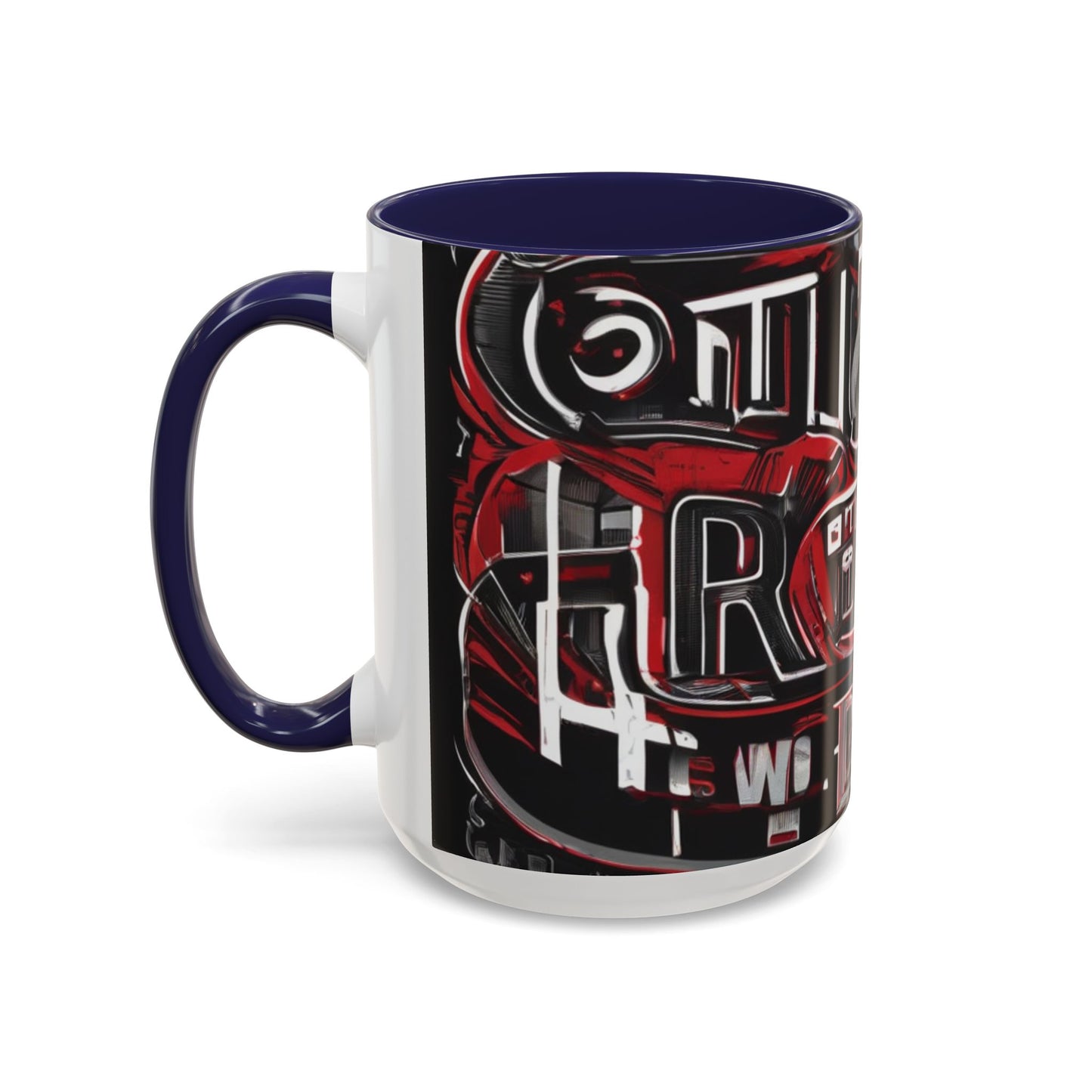 boostlete-boost-mode-type-win-the-day-outline-over-solid-monoline-0477 — Accent Mug 11/15oz