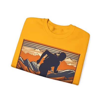 boostlete-iron-intent-scene-trail-3d-retro-0764 — Unisex Heavy Blend Crewneck (G18000)