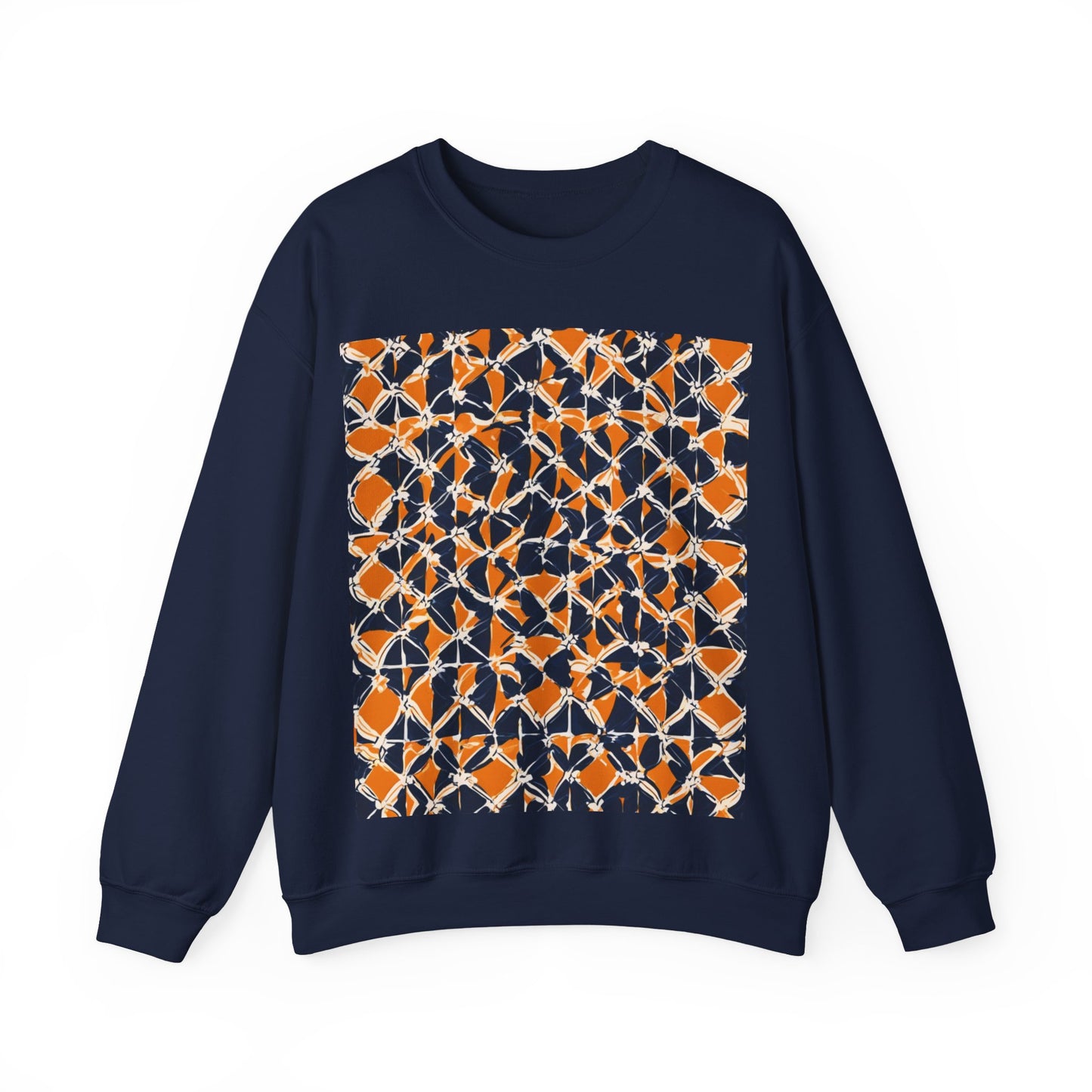 boostlete-headspace-pattern-plate-number-badge-0387 — Unisex Heavy Blend Crewneck (G18000)