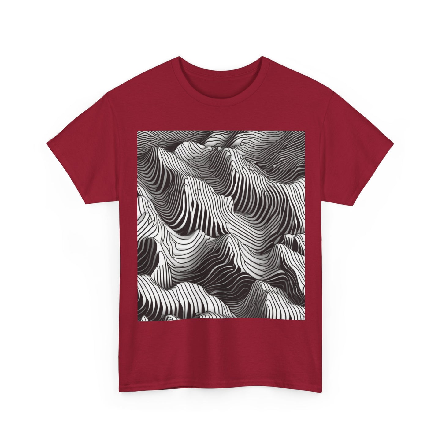 boostlete-field-day-pattern-topographic-isometric-0211 — Unisex Heavy Cotton Tee (Gildan 5000)