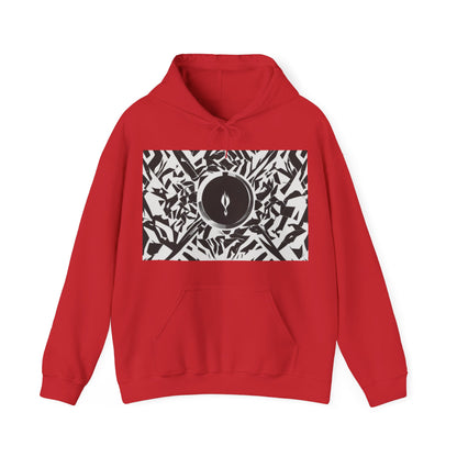 boostlete-am-crew-icon-flame-matte-geometric-0286 — Unisex Heavy Blend Hooded Sweatshirt (Gildan)