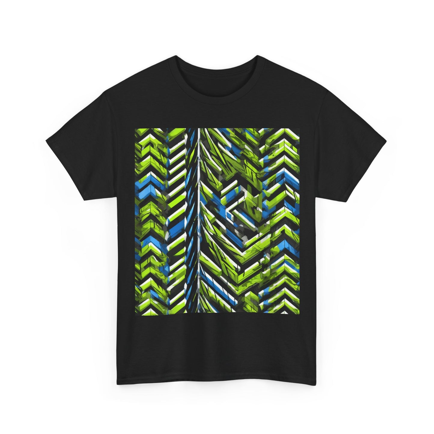 boostlete-rise-grind-pattern-chevron-isometric-0195 — Unisex Heavy Cotton Tee (Gildan 5000)