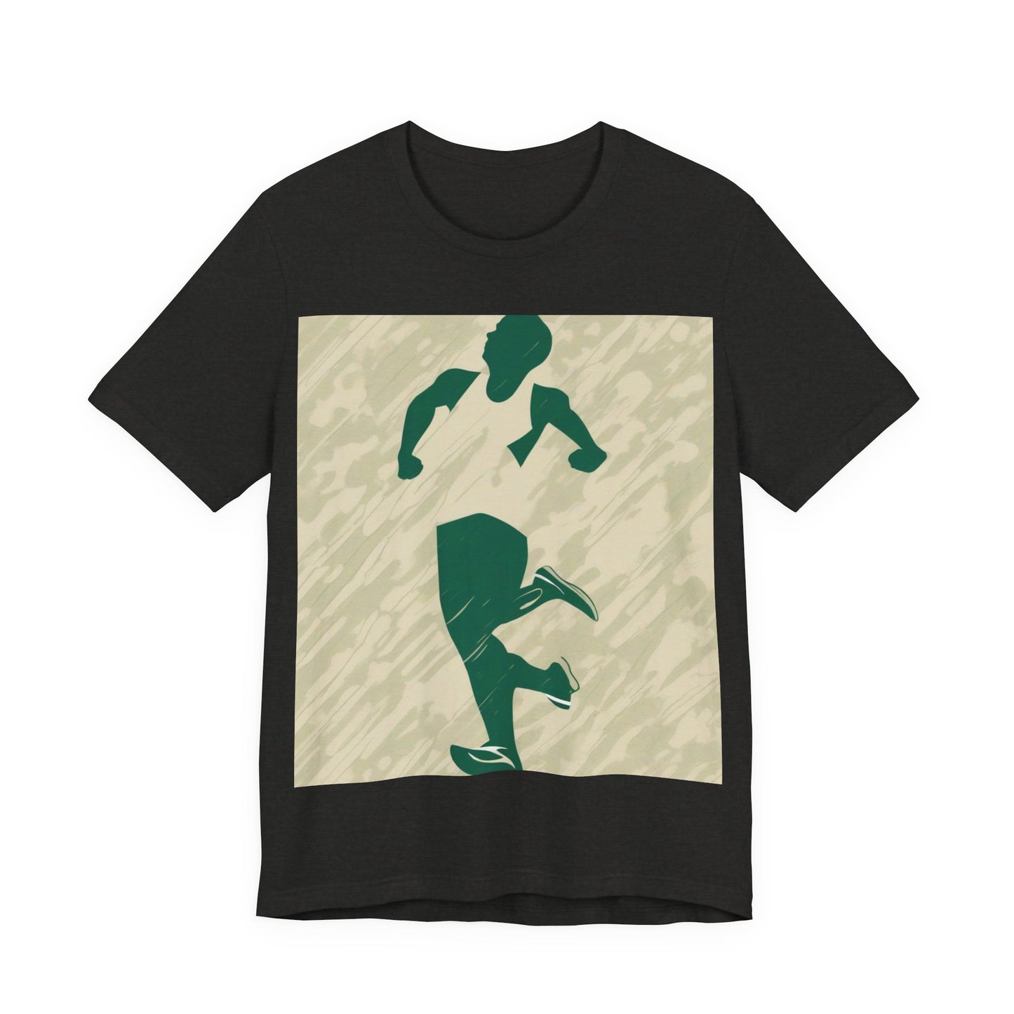 boostlete-am-crew-icon-runner-grainy-blueprint-0134 — Unisex Jersey Short Sleeve (B+C 3001)