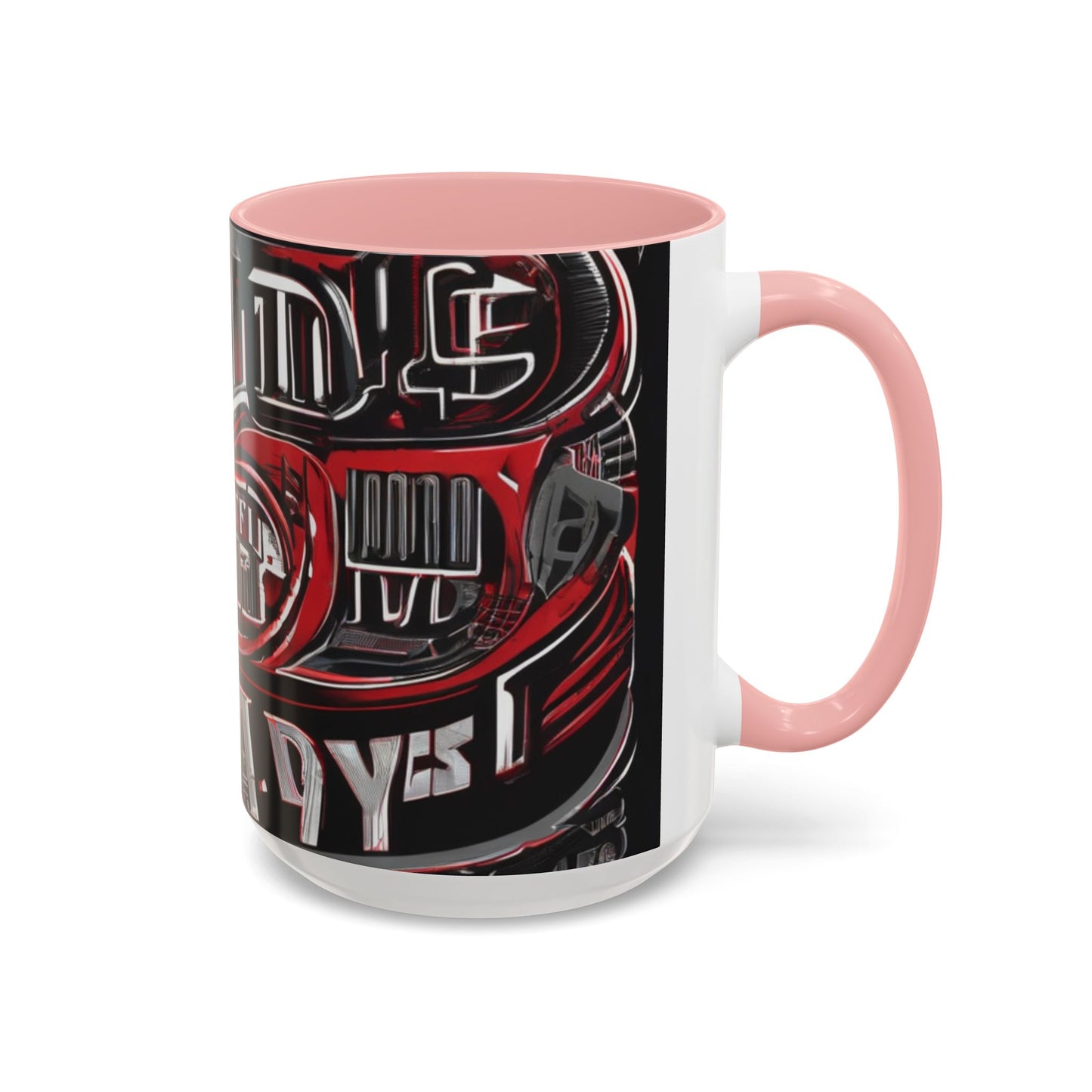 boostlete-boost-mode-type-win-the-day-outline-over-solid-monoline-0477 — Accent Mug 11/15oz
