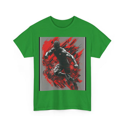 boostlete-field-day-scene-sprinter-glitch-badge-0284 — Unisex Heavy Cotton Tee (Gildan 5000)