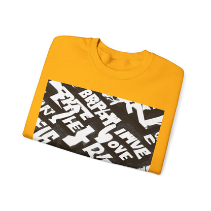 boostlete-pr-season-type-breathe-move-repeat-split-isometric-0017 — Unisex Heavy Blend Crewneck Sweatshirt (Gildan)