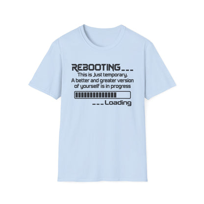 Rebooting Self-Improvement Loading Graphic T-Shirt
