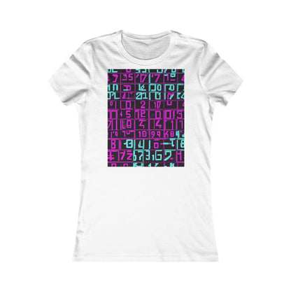 boostlete-iron-intent-pattern-plate-number-retro-0227 — Women's Favorite Tee (B+C 6004)
