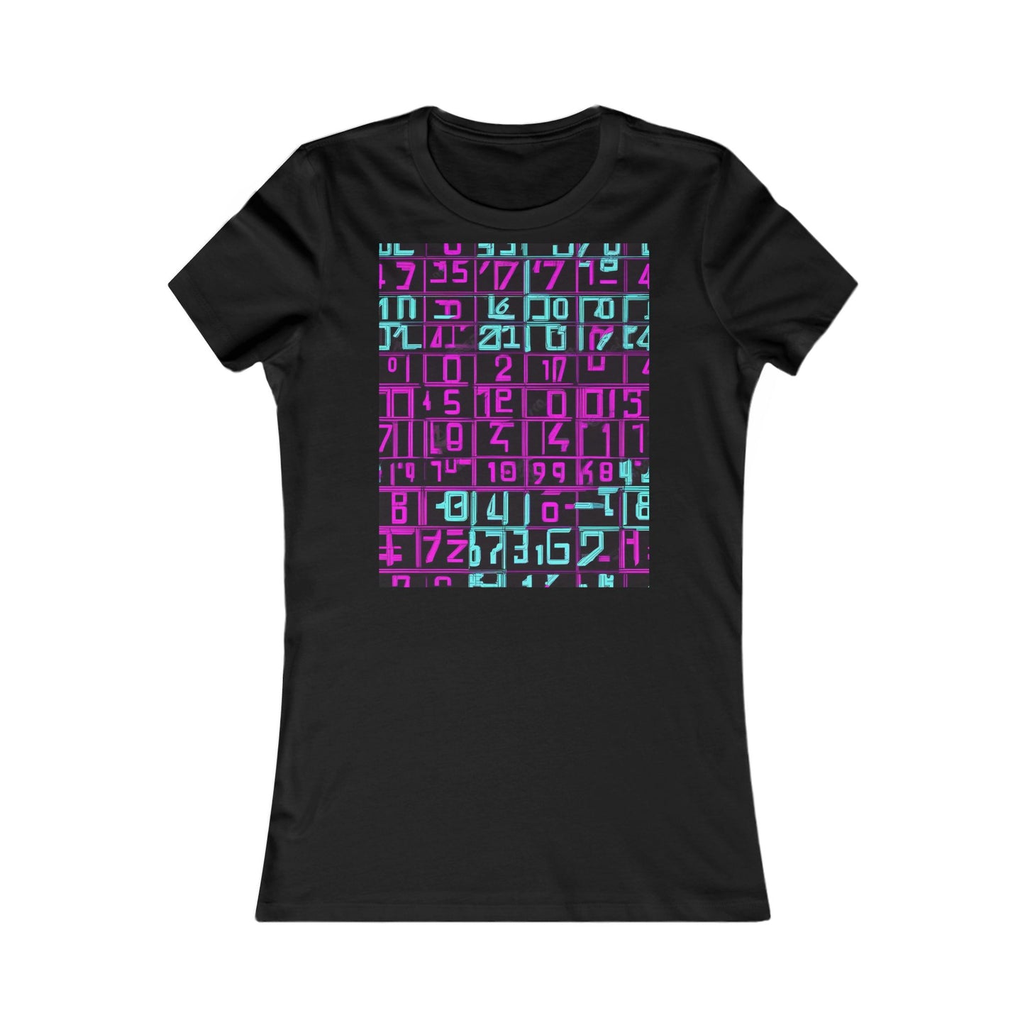 boostlete-iron-intent-pattern-plate-number-retro-0227 — Women's Favorite Tee (B+C 6004)