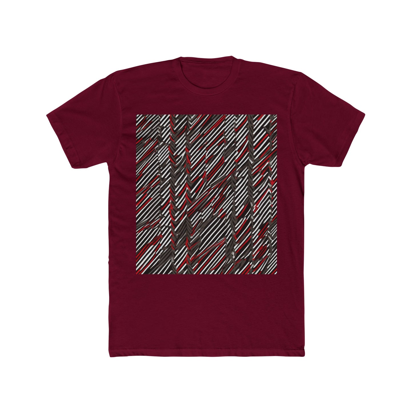 boostlete-field-day-pattern-diagonal-paper-0287 — Unisex Cotton Crew Tee (NL 3600)
