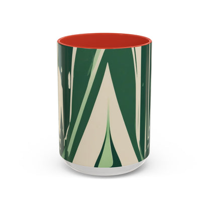 boostlete-quiet-power-icon-water-glitch-retro-0186 — Accent Mug 11oz/15oz