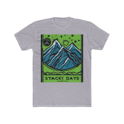 boostlete-pr-season-icon-mountain-grainy-badge-0154 — Unisex Cotton Crew Tee (NL 3600)