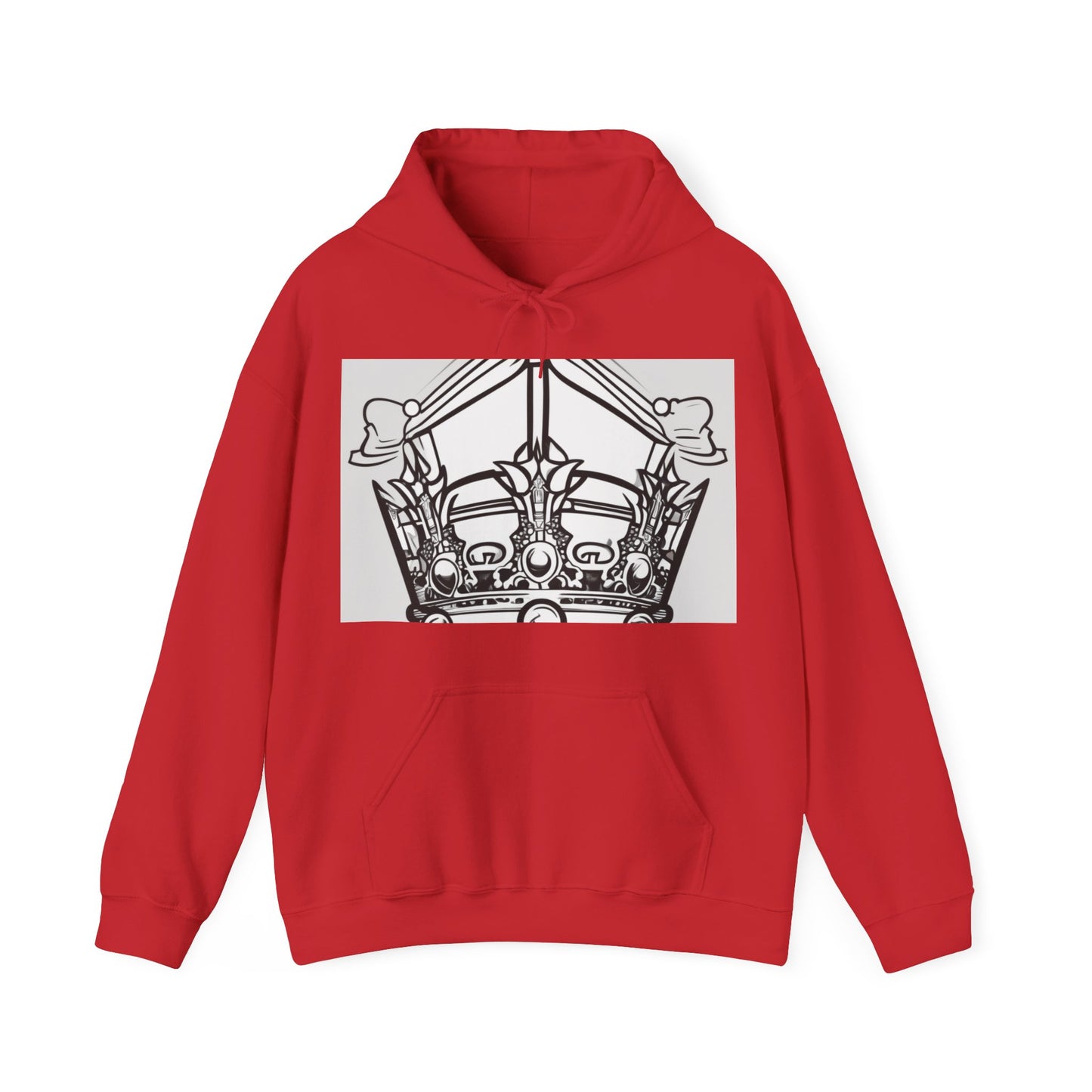 boostlete-quiet-power-icon-crown-outline-badge-0130 — Unisex Heavy Blend Hooded Sweatshirt (Gildan)