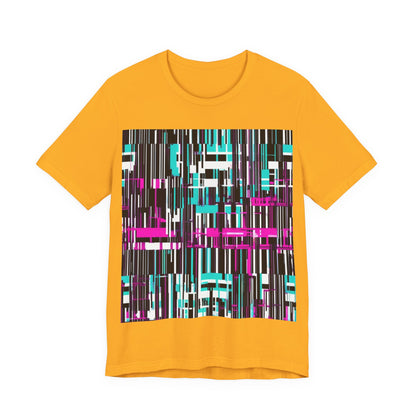 boostlete-am-crew-pattern-barcode-bold-0023 — Unisex Jersey Short Sleeve (B+C 3001)