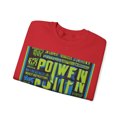 boostlete-am-crew-type-power-in-quiet-arc-paper-1481 — Unisex Heavy Blend Crewneck (G18000)