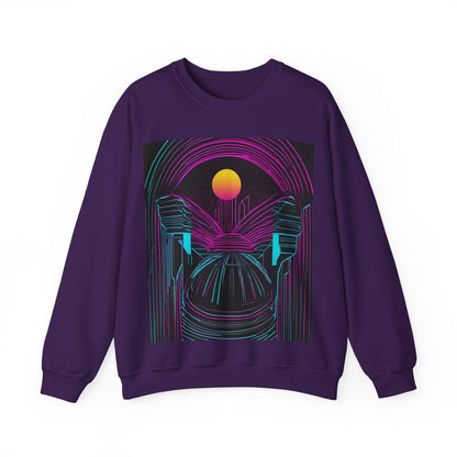 boostlete-rise-grind-icon-sunrise-motion-paper-0962 — Unisex Heavy Blend Crewneck (G18000)