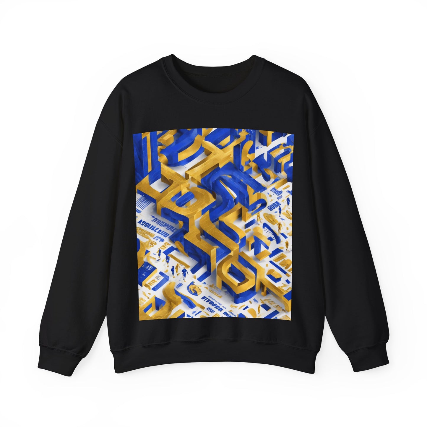 boostlete-iron-intent-type-one-more-rep-arc-isometric-0069 — Unisex Heavy Blend Crewneck Sweatshirt (Gildan)