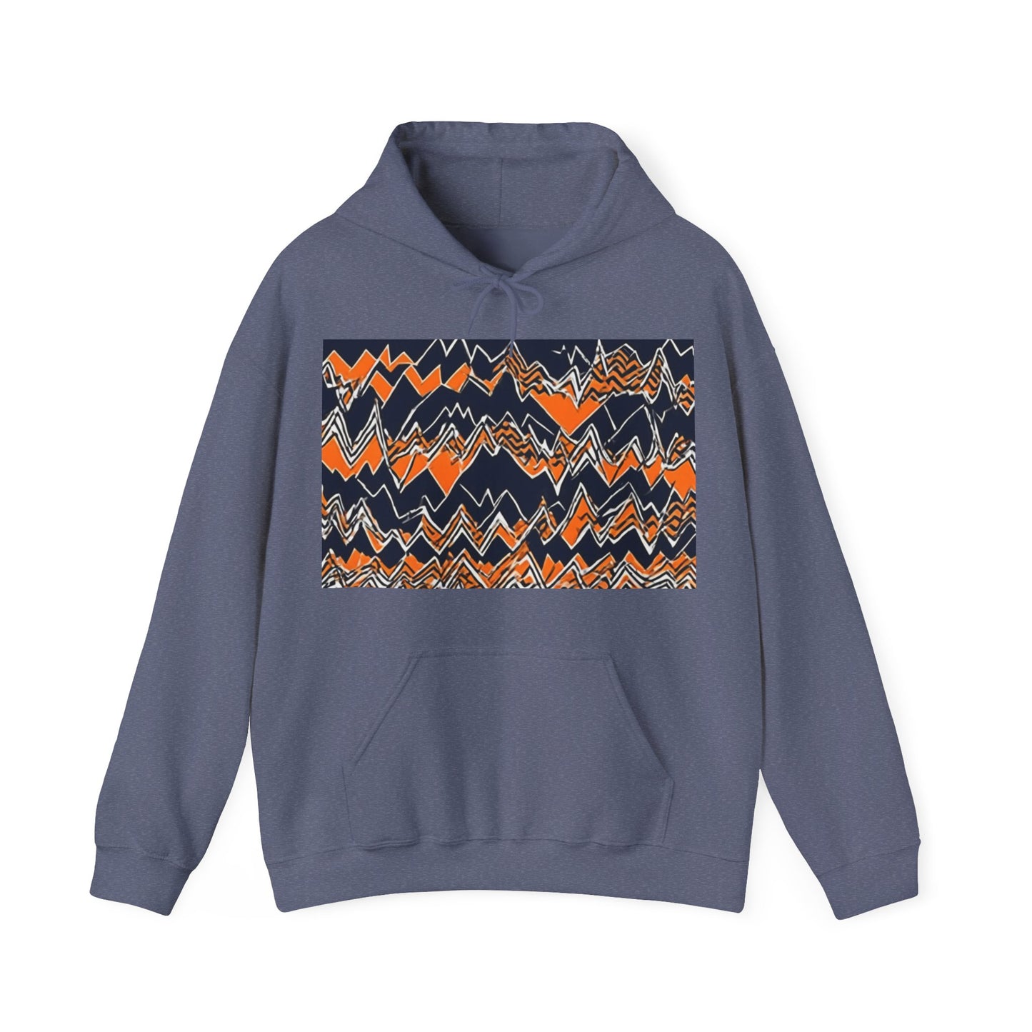 boostlete-headspace-pattern-ekg-industrial-0559 — Unisex Heavy Blend Hoodie (G18500)