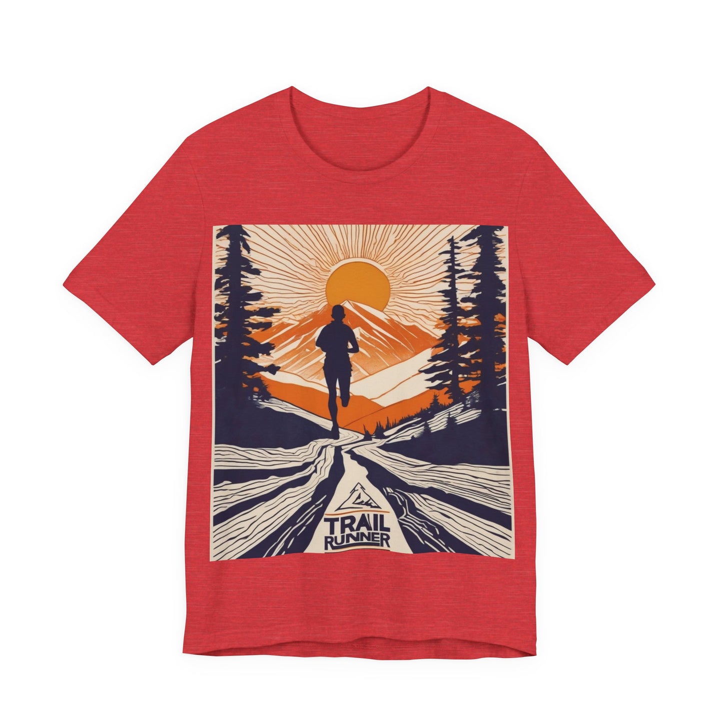 boostlete-iron-intent-scene-trail-glitch-badge-0100 — Unisex Jersey Short Sleeve (B+C 3001)