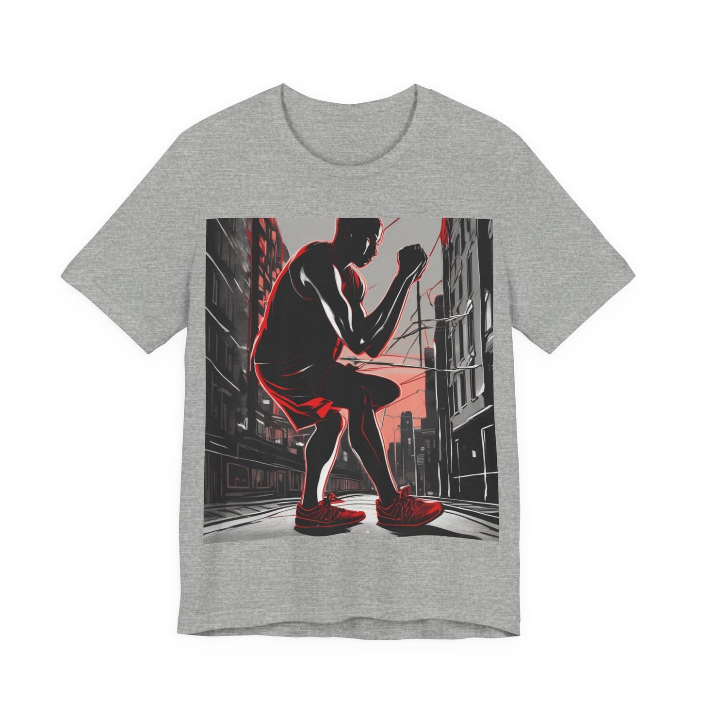 boostlete-am-crew-scene-runner-high-retro-0268 — Unisex Jersey Short Sleeve (B+C 3001)