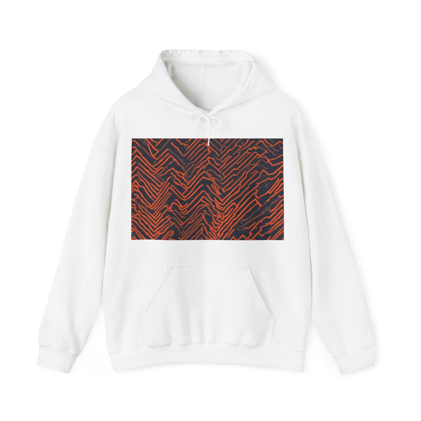 boostlete-field-day-pattern-ekg-modern-0087 — Unisex Heavy Blend Hooded Sweatshirt (Gildan)