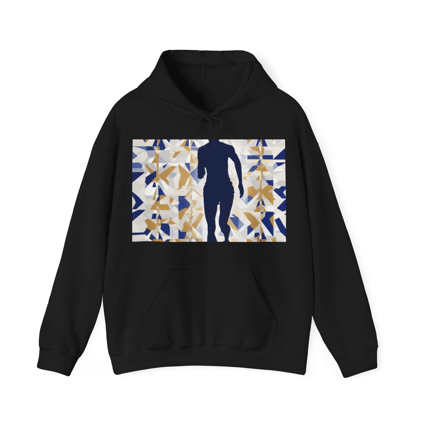 boostlete-recovery-progress-scene-marathoner-matte-geometric-0448 — Unisex Heavy Blend Hooded Sweatshirt (Gildan)