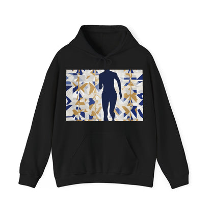 boostlete-recovery-progress-scene-marathoner-matte-geometric-0448 — Unisex Heavy Blend Hooded Sweatshirt (Gildan)