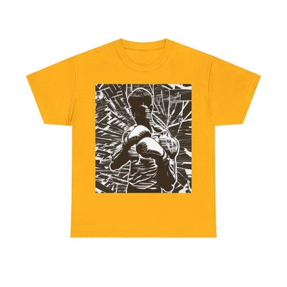 boostlete-boost-mode-scene-boxer-glitch-paper-0084 — Unisex Heavy Cotton Tee (Gildan 5000)