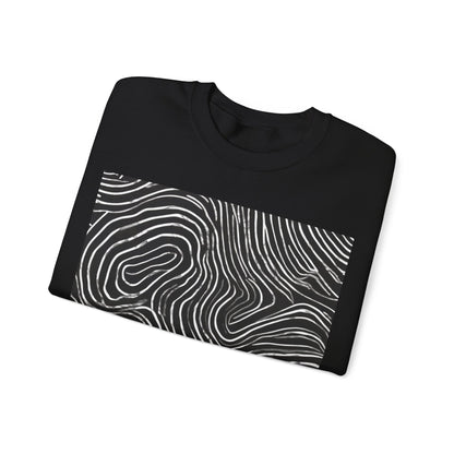 boostlete-field-day-pattern-topographic-badge-0307 — Unisex Heavy Blend Crewneck Sweatshirt (Gildan)