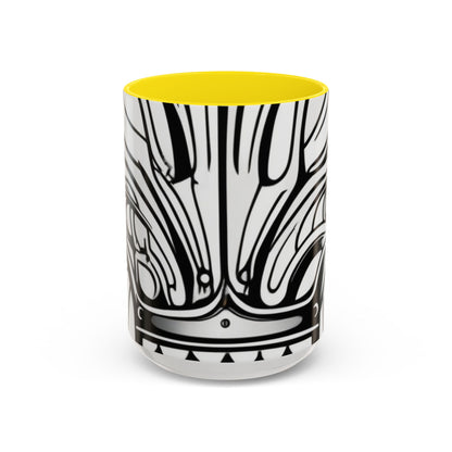 boostlete-boost-mode-icon-crown-offset-line-art-0190 — Accent Mug 11oz/15oz