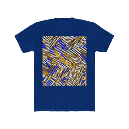 boostlete-boost-mode-pattern-diagonal-monoline-0015 — Unisex Cotton Crew Tee (NL 3600)