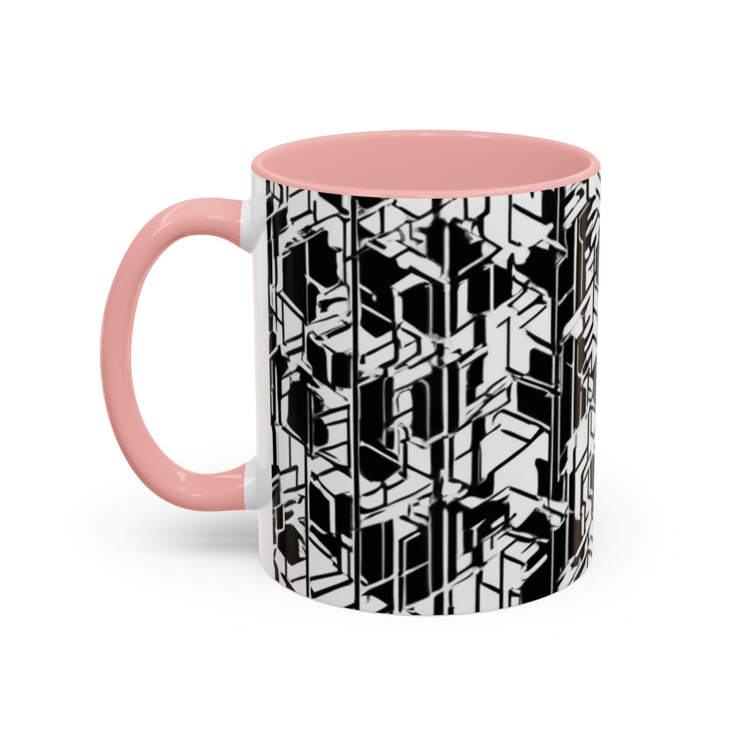 boostlete-field-day-pattern-micro-blueprint-0927 — Accent Mug 11/15oz