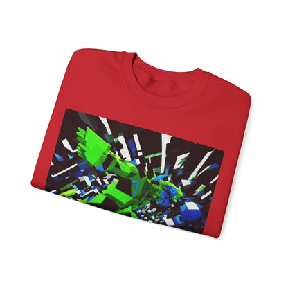boostlete-pr-season-scene-sprinter-3d-geometric-0896 — Unisex Heavy Blend Crewneck (G18000)