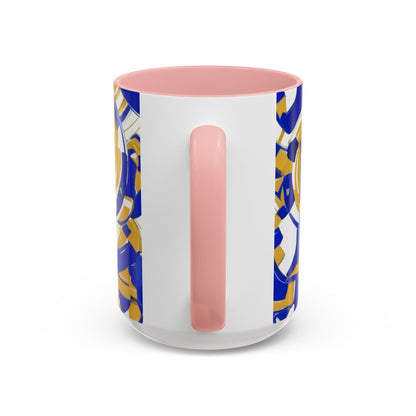 boostlete-field-day-icon-barbell-grainy-line-art-0906 — Accent Mug 11/15oz