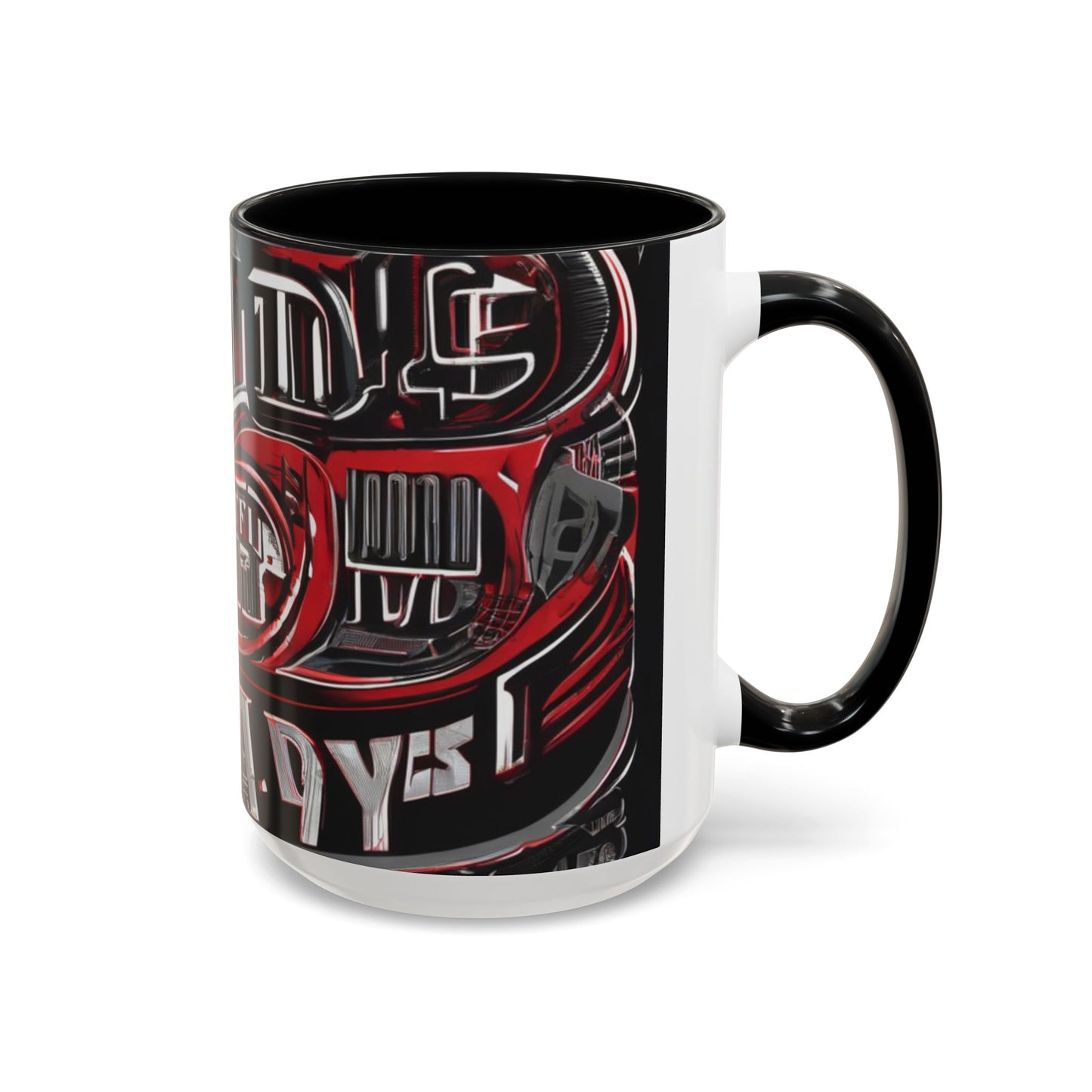 boostlete-boost-mode-type-win-the-day-outline-over-solid-monoline-0477 — Accent Mug 11/15oz