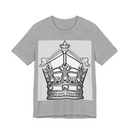 boostlete-quiet-power-icon-crown-outline-badge-0130 — Unisex Jersey Short Sleeve (B+C 3001)